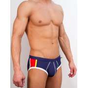 Белье для купания Andrew Christian Плавки Andrew Christian Shock Jock Bikini синие